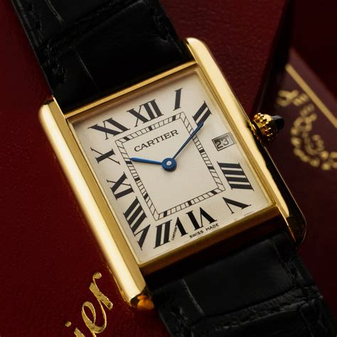 montre tank cartier|cartier full tank watch.